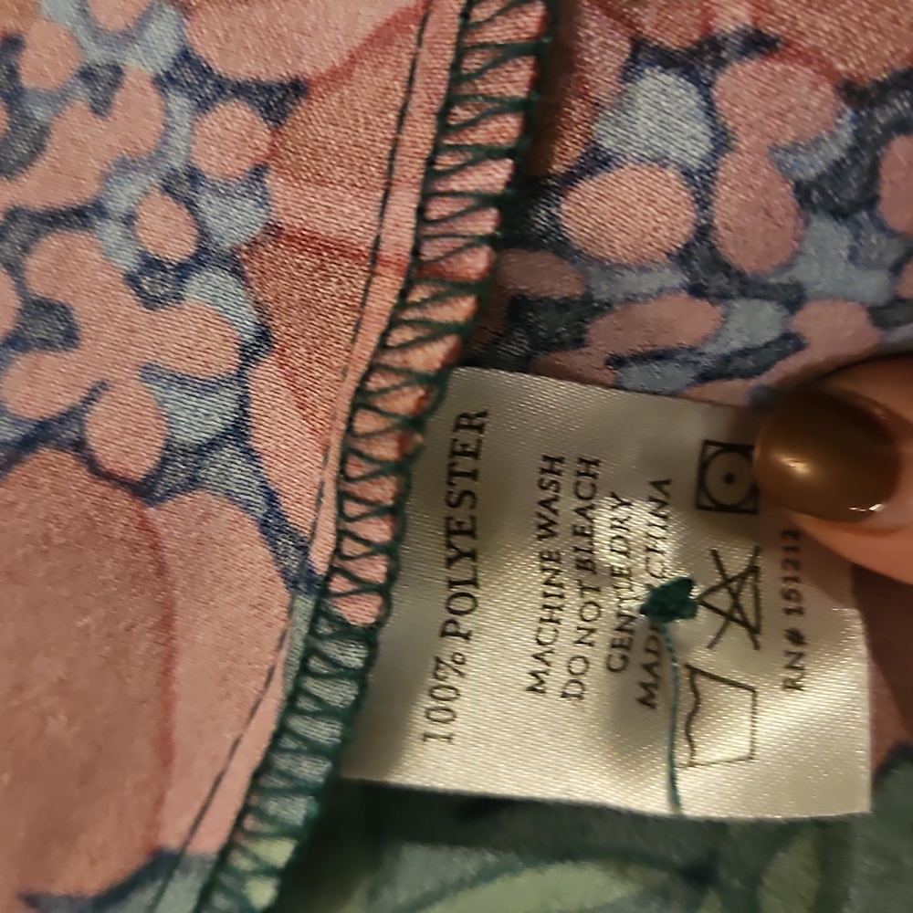 Floral Green and Pink Dress - Picture 5 of 5